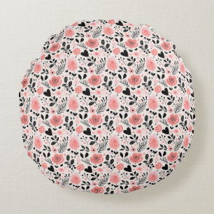 The Sun And The Wildflower, A Perfect Match Round Cushion