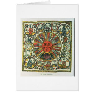 The Sun and the Zodiac, Russian, late 18th century