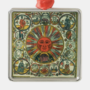The Sun and the Zodiac, Russian, late 18th century Metal Tree Decoration