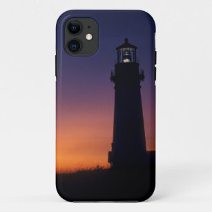 The sun ball drops down on the colourful horizon iPhone 11 case
