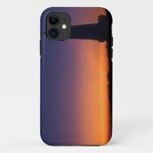 The sun ball drops down on the colourful horizon iPhone 11 case