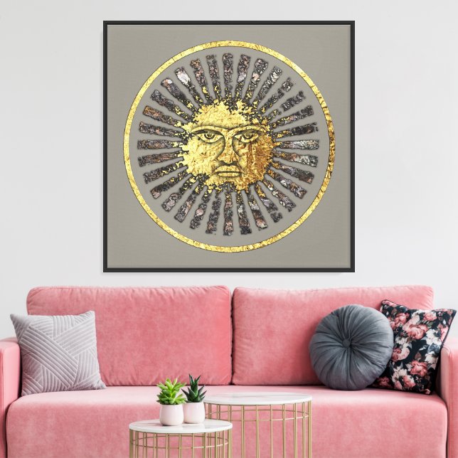 The Sun Canvas Print (Insitu(LivingRoom))