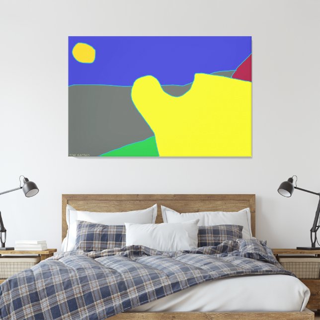 The Sun Canvas Print (Insitu(Bedroom))