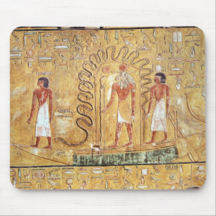 The sun god Ra in his solar barque Mouse Mat