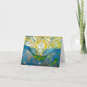 The Sun, Infinity Dots by After William Morris Thank You Card