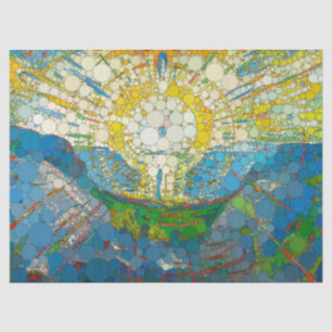 The Sun, Infinity Dots by After William Morris Tissue Paper