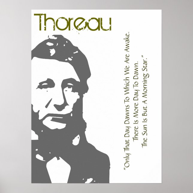 The Sun Is A Morning Star Thoreau Poster (Front)