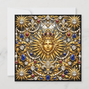 The Sun King Versailles French ornate Invitation