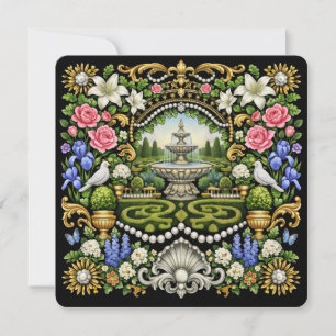 The Sun King Versailles Inspired Garden  Invitation