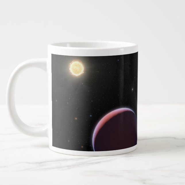The Sun-Like Star Kepler 51 & Three Giant Planets. Large Coffee Mug (Left)