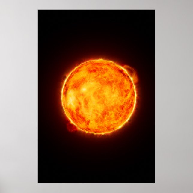 The Sun - Our Solar System's Life-Giving Star Poster (Front)