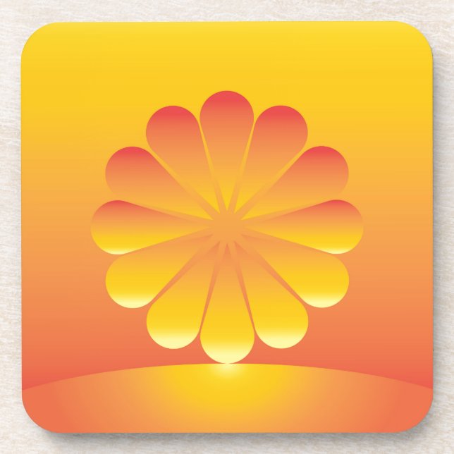 the sun rises coaster (Front)