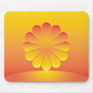 the sun rises mouse mat