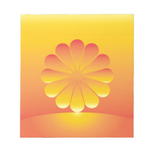 the sun rises notepad