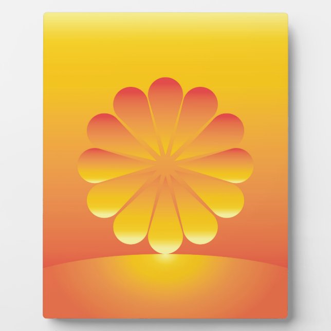 the sun rises plaque (Front)