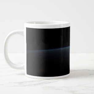 The Sun Setting Over Earth's Horizon. Large Coffee Mug