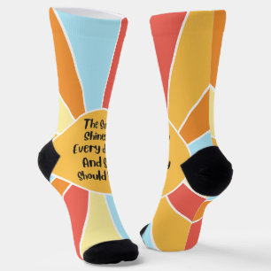 The Sun Shines Every Day And So Should You 2 Socks