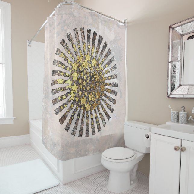 The Sun Shower Curtain (In Situ)