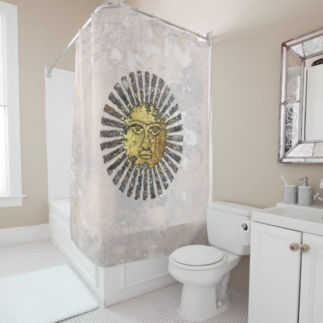 The Sun Shower Curtain (In Situ)
