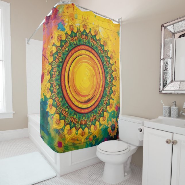 The Sun - Shower Curtain (In Situ)