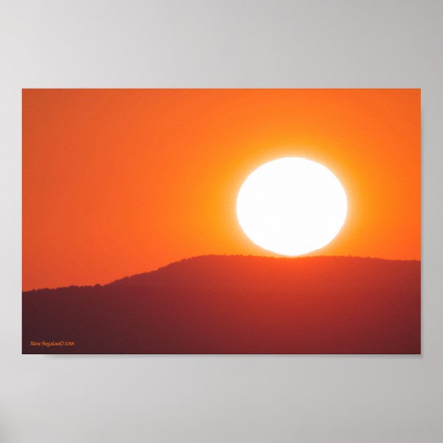 The Sun Sit on top of the Mountain Poster (Front)