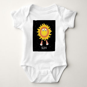 The Sun & Stars in Space Baby Bodysuit