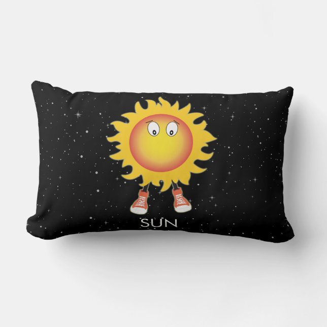 The Sun & Stars in Space Lumbar Cushion (Front)