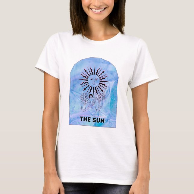 The Sun Tarot Card Art Graphic T-Shirt – Mystical  (Front)