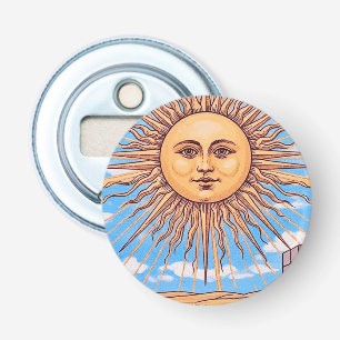 The Sun Tarot Card Artwork Vintage Rider-Waite Bottle Opener