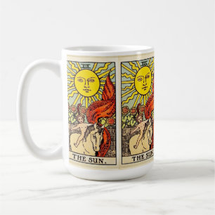 The Sun Tarot Card Artwork Vintage Rider-Waite Coffee Mug