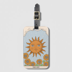 The Sun tarot card modern Major Arcana Luggage Tag