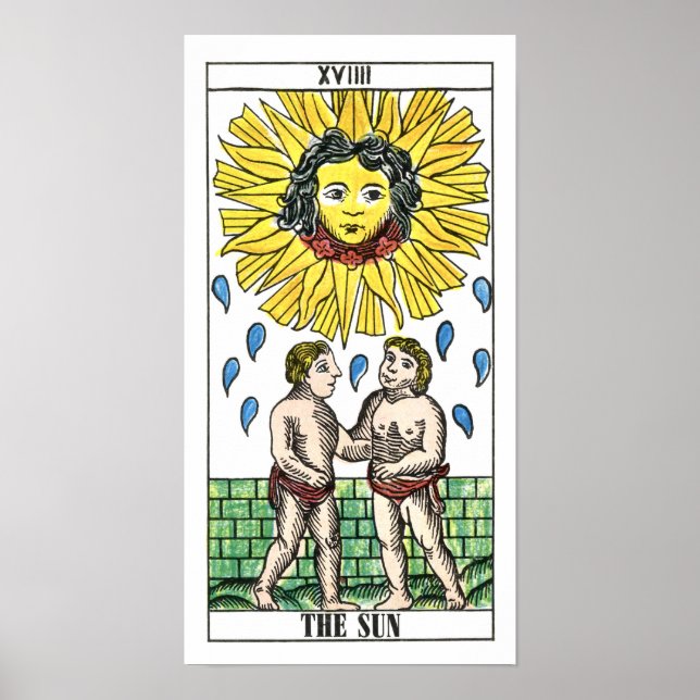 The Sun Tarot Card Poster (Front)
