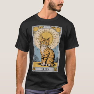The Sun Tarot Cat – Mystical Orange Tabby With Pos T-Shirt