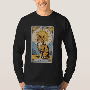 The Sun Tarot Cat u2013 Mystical Orange Tabby with T-Shirt