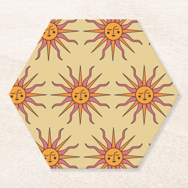 The Sun - Tarot Paper Coaster (Front)