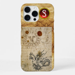 THE SUN THE MOON AND BASILISK PARCHMENT Monogram iPhone 16 Pro Max Case
