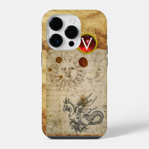 THE SUN THE MOON AND BASILISK PARCHMENT Monogram iPhone 14 Pro Case