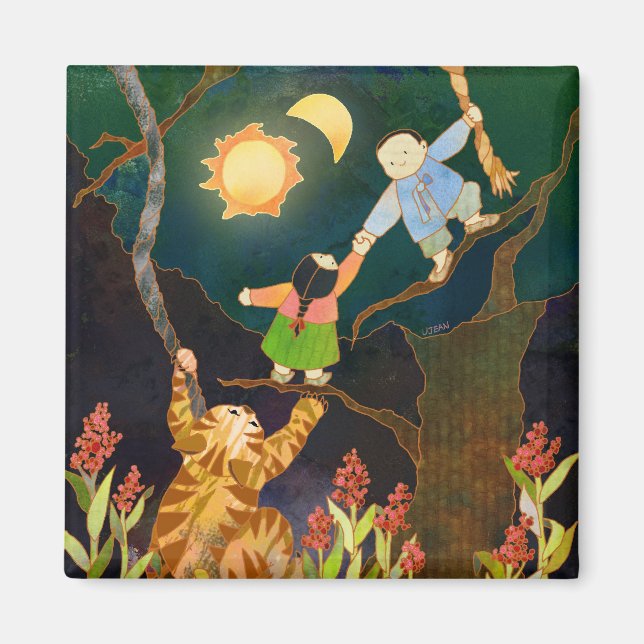 The Sun & The Moon: Korean Folk Tale Magnet (Front)