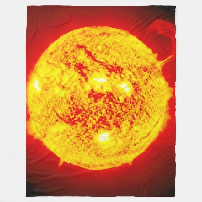The SUN TO KEEP YOU WARM Fleece Blanket (Front)