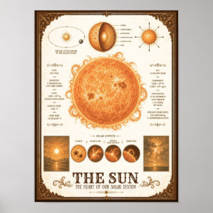 The Sun Victorian Astronomy Chart