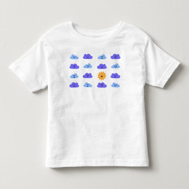 The Sun will Come Out - Clouds and Sun T-Shirt (Front)