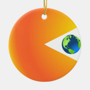 The Sun Will Swallow the Earth  Ceramic Tree Decoration
