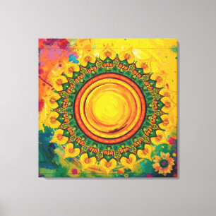 The Sun - Wrapped Cavas Canvas Print