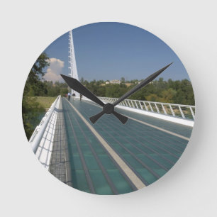 The Sundial Bridge at Turtle Bay Round Clock
