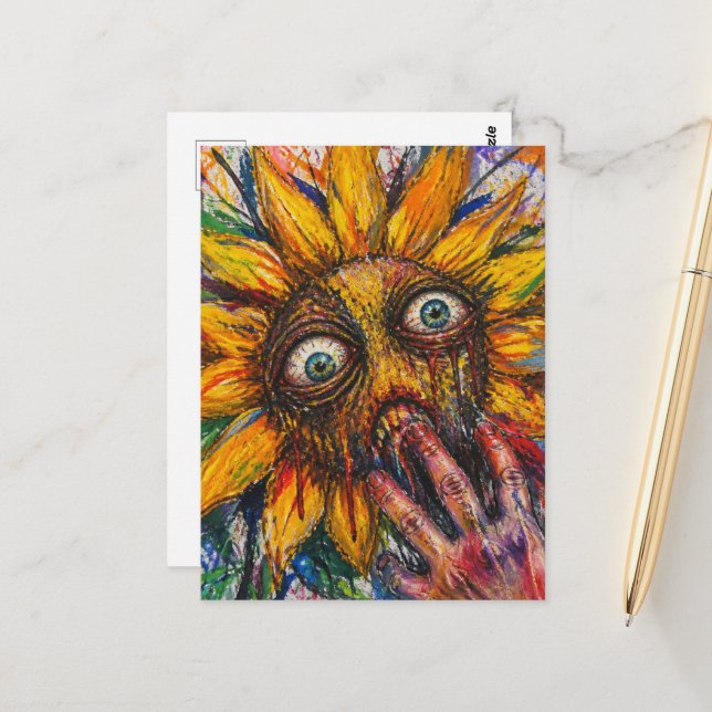 The Sunflower Bites Postcard (Front/Back In Situ)