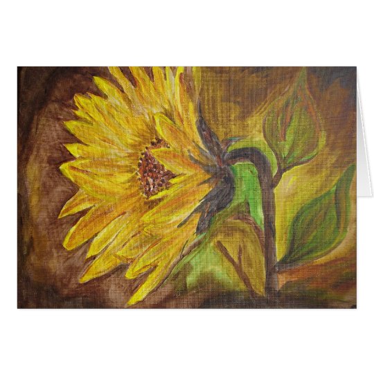 The sunflower card