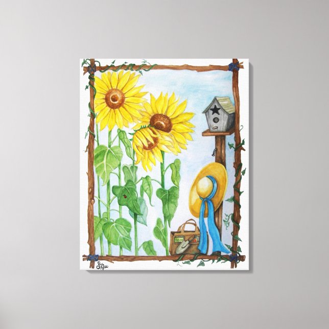 The Sunflower Garden Canvas Print (Front)