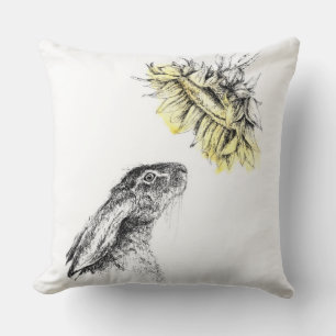 The Sunflower Hare Cushion