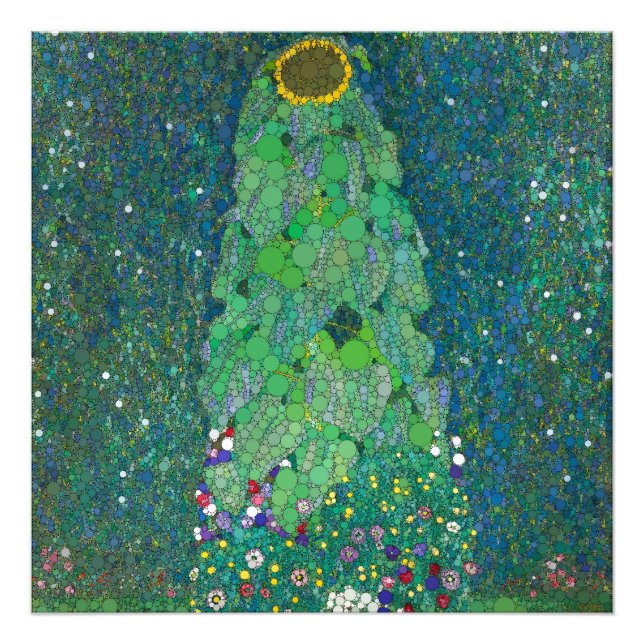 The Sunflower, Infinity Dots by After Gustav Klimt Photo Print (Front)