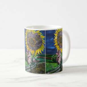 The Sunflower Summit Painting by Alfred Fox Coffee Mug